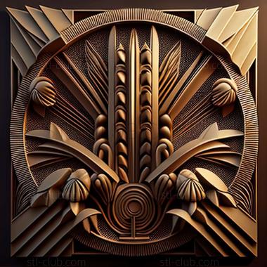 3D model art deco (STL)